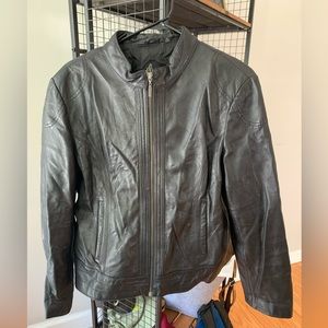 Tiboa Leather bomber jacket